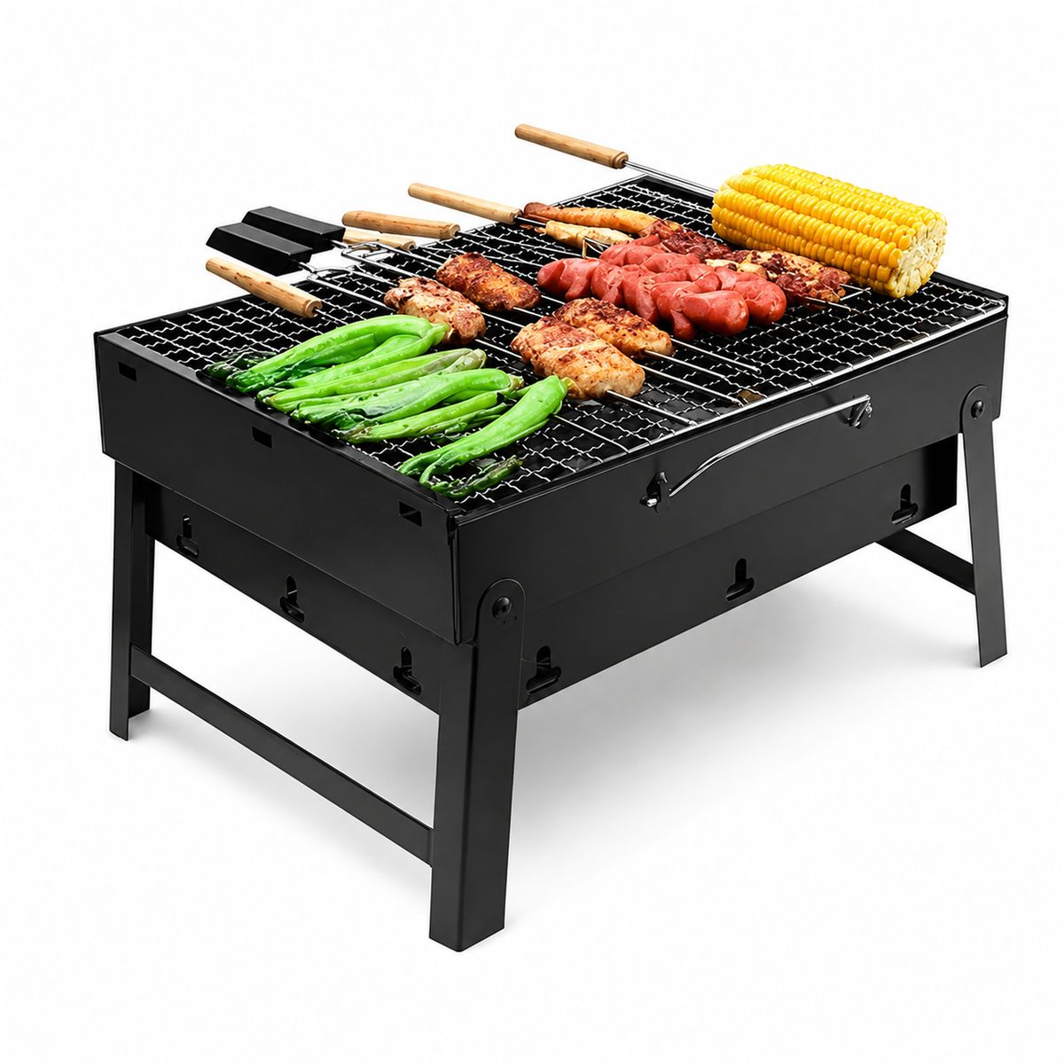 GENERICO - Parrillera Asador a Carbón Plegable HZA-28