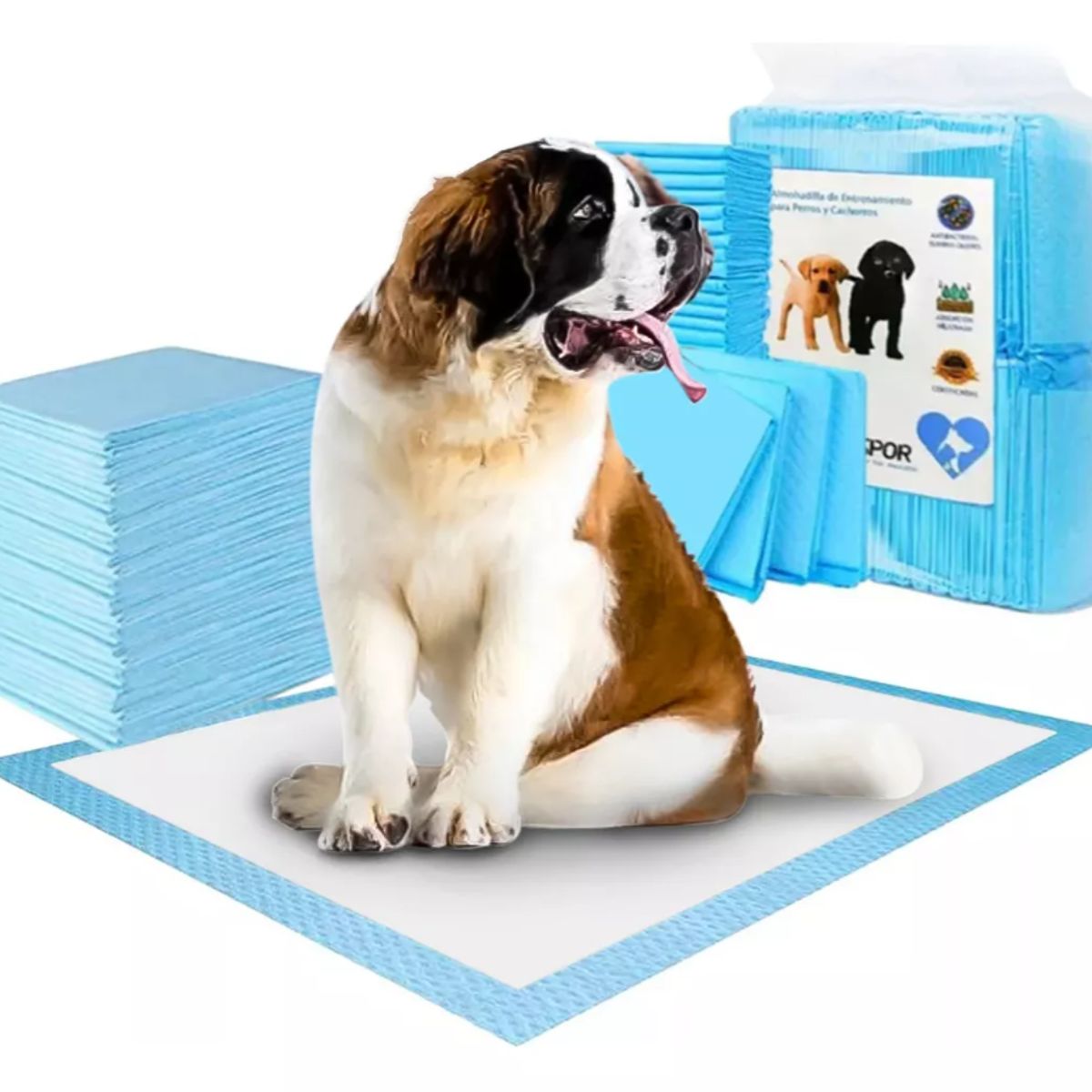 GENERICO - Pack 120 Sabanillas Mascotas 60x60cm  6 Capas de Absorción
