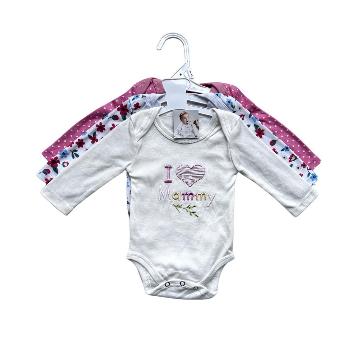 KIVARA - Pack 3 Piluchos Body Bebe Set Bebe Niña