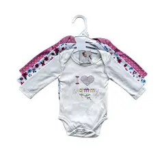 KIVARA - Pack 3 Piluchos Body Bebe Set Bebe Niña