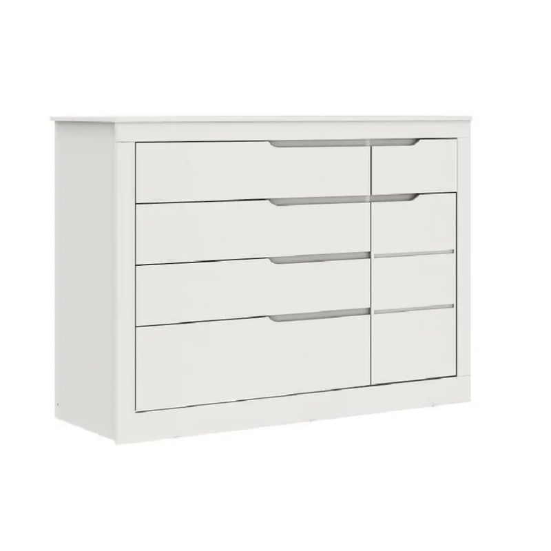KIDSCOOL - COMODA CLEO BLANCA 5 CAJONES C/PUERTA