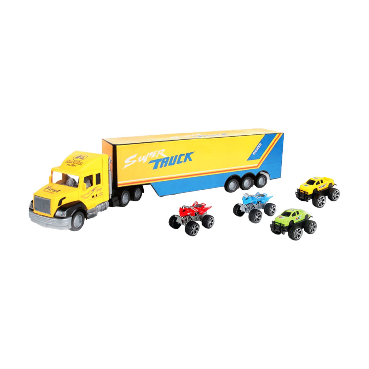 ULTRAX - Juguete Camión Urbano de Carga 57 cm Ultrax con 4 Vehículos