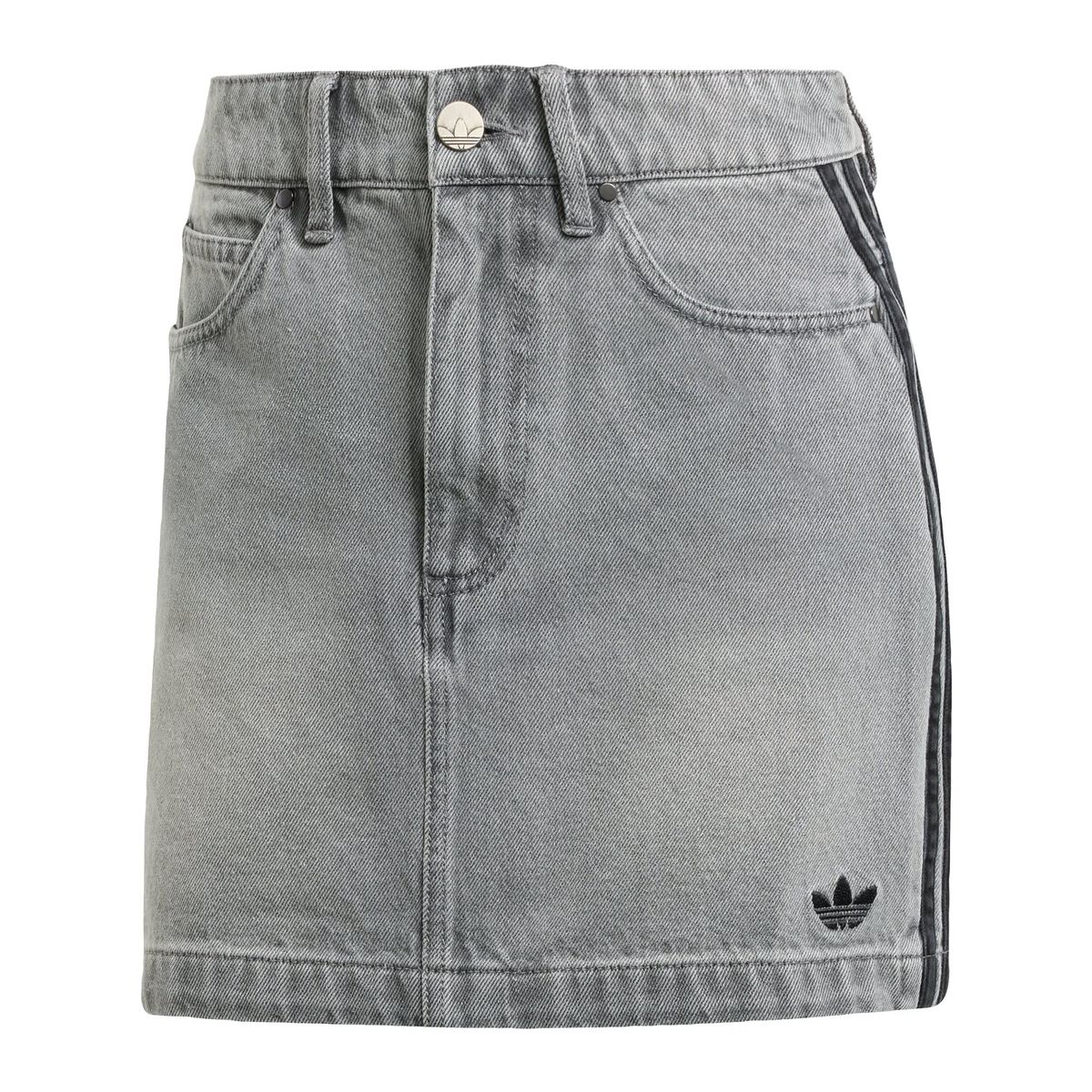 ADIDAS - Minifalda de tejido denim de 3 Tiras Adicolor