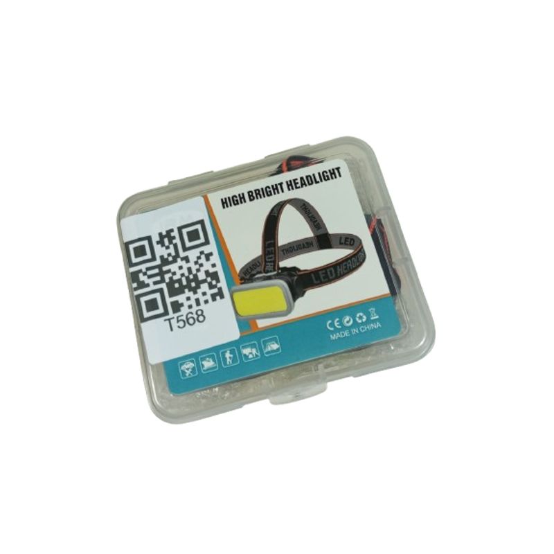 GENERICO - Linterna de Cabeza recargable tipo C IRM foco led rectangular