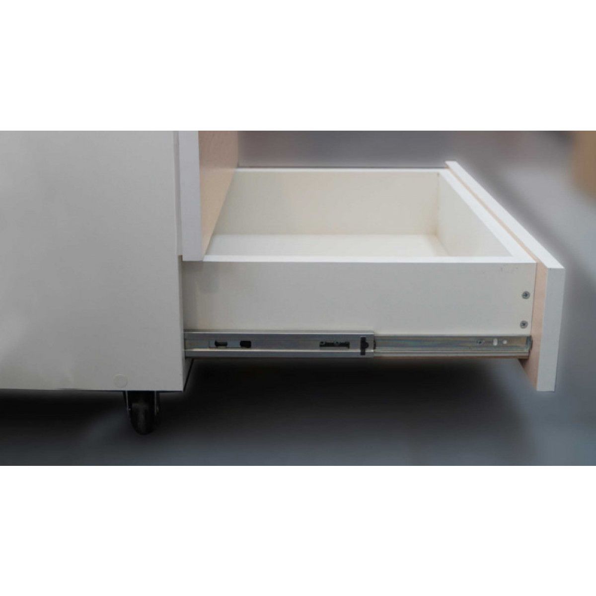 GENERICO - Corredera telescópica std h35 45cm blanca par Ducasse