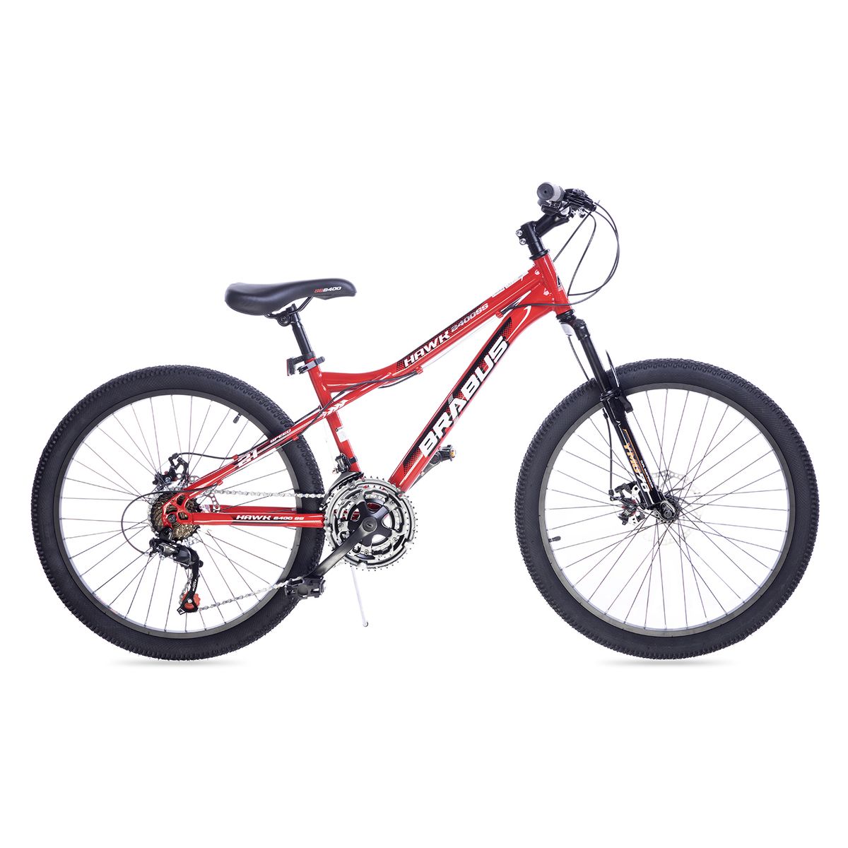 BRABUS - Bicicleta Hawk Aro 24 Rojo