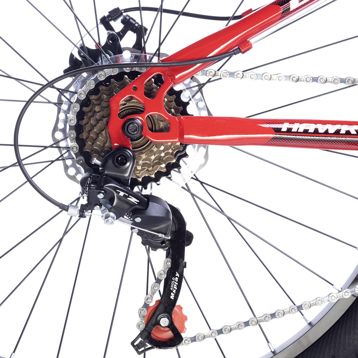 BRABUS - Bicicleta Hawk Aro 24 Rojo