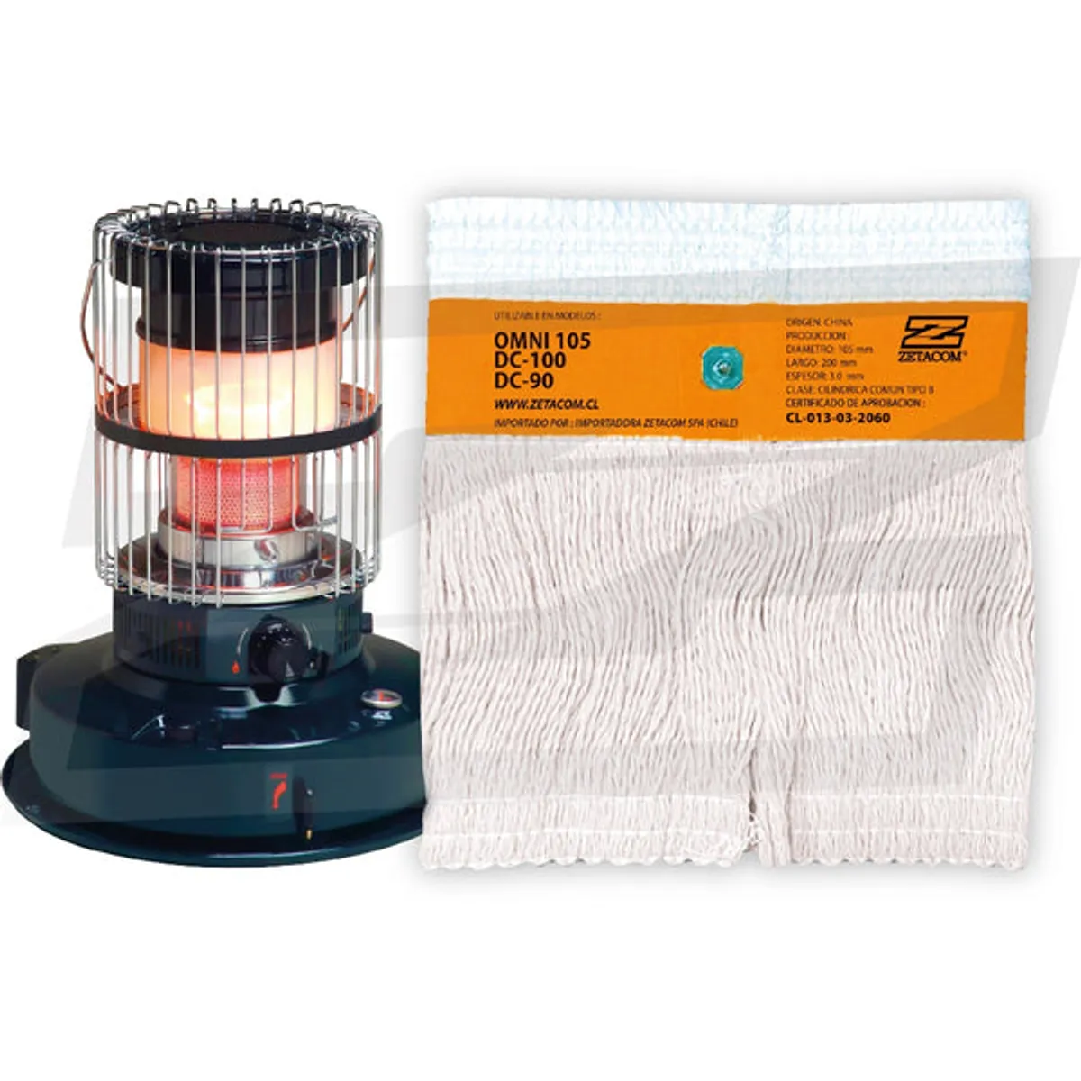 ZETACOM - Mecha Estufa Toyotomi Omni 105 / DC-100 / DC-90