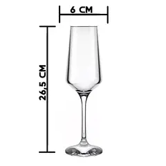 GENERICO - Set de 6 copas flauta champagne espumante Yosemite