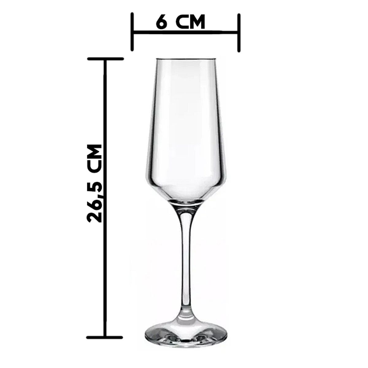 GENERICO - Set de 6 copas flauta champagne espumante Yosemite