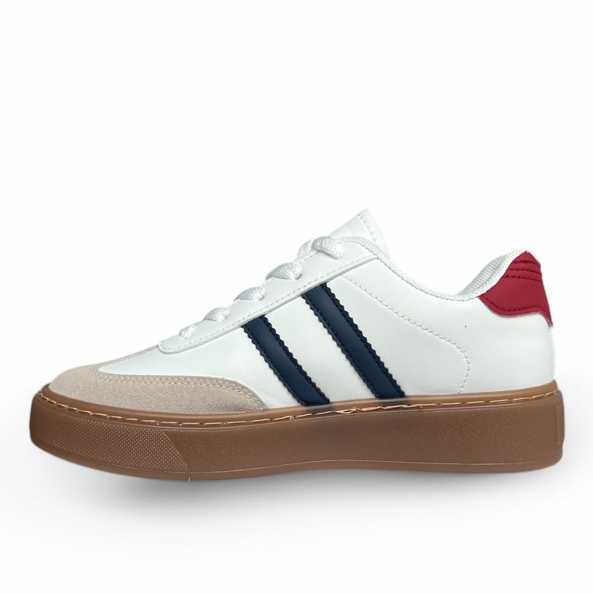 BOTELI - Zapatillas Blancas Casuales para Dama con Plataforma 4cm