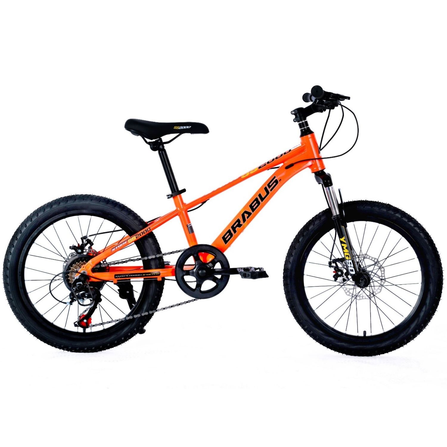 BRABUS Bicicleta Stone Aro 20 Aluminio Naranjo