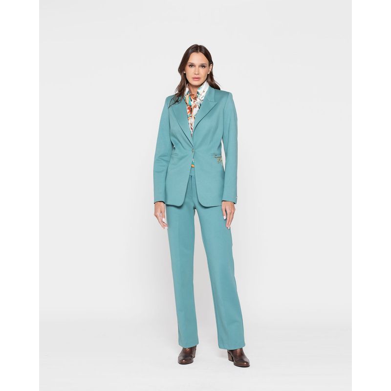 LUDOVICA - Chaqueta Mujer Hortensia Verde Menta Ludovica