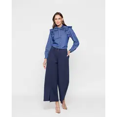LUDOVICA - Blusa Mujer Azucena Azul