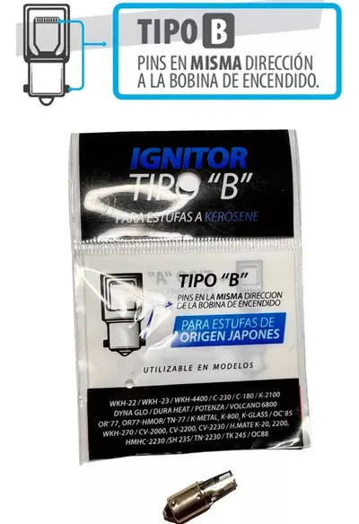 ZETACOM Ignitor de encendido para Estufas Toyotomi