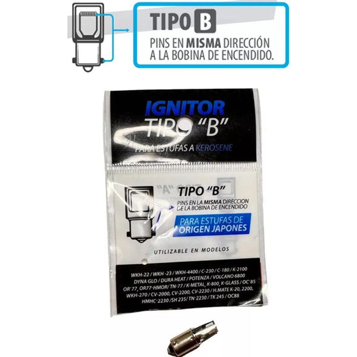 ZETACOM - Ignitor de encendido para Estufas Toyotomi