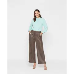 LUDOVICA - Pantalon Mujer Verbena Tostado