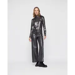LUDOVICA - Polera Mujer Camelia Plateado