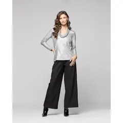 LUDOVICA - Polera Mujer Cala Plateado