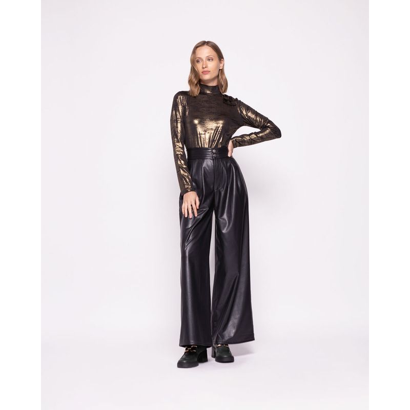 LUDOVICA - Polera Mujer Camelia Dorado Ludovica