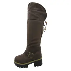 SOLLU - Botín Terraplen Para Mujer Color Negro