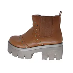 SOLLU - Botín Terraplen Para Mujer Color Kaki