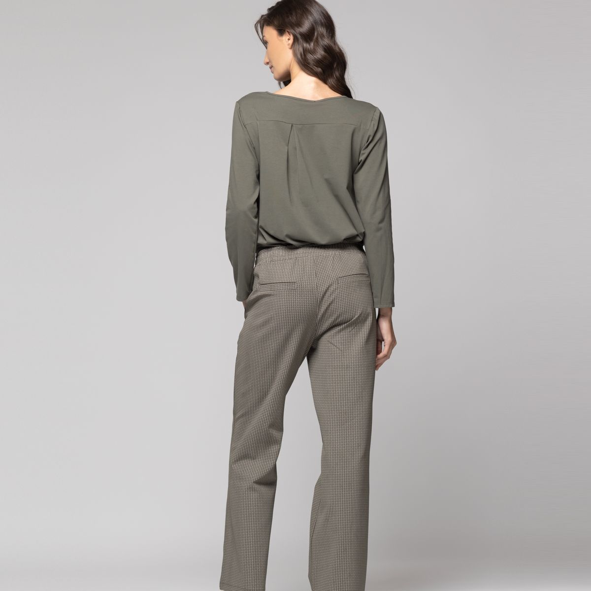 LINEATRE - Pantalón Mujer Genoveva Verde Lineatre