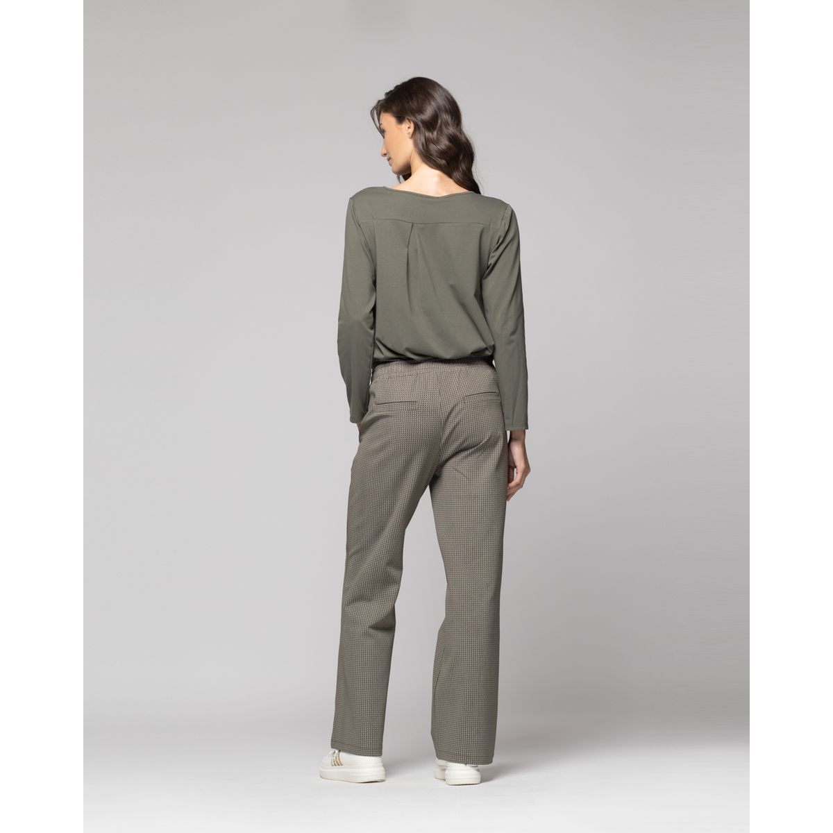 LINEATRE - Pantalón Mujer Genoveva Verde Lineatre