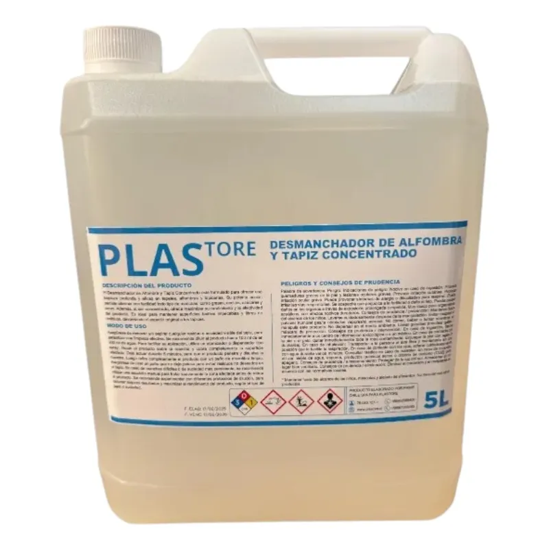 GENERICO - Desmanchador De Alfombra Y Tapiz Concentrado 5 Lts Plastore
