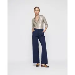 LUDOVICA - Polera Mujer Crisantemo Dorado