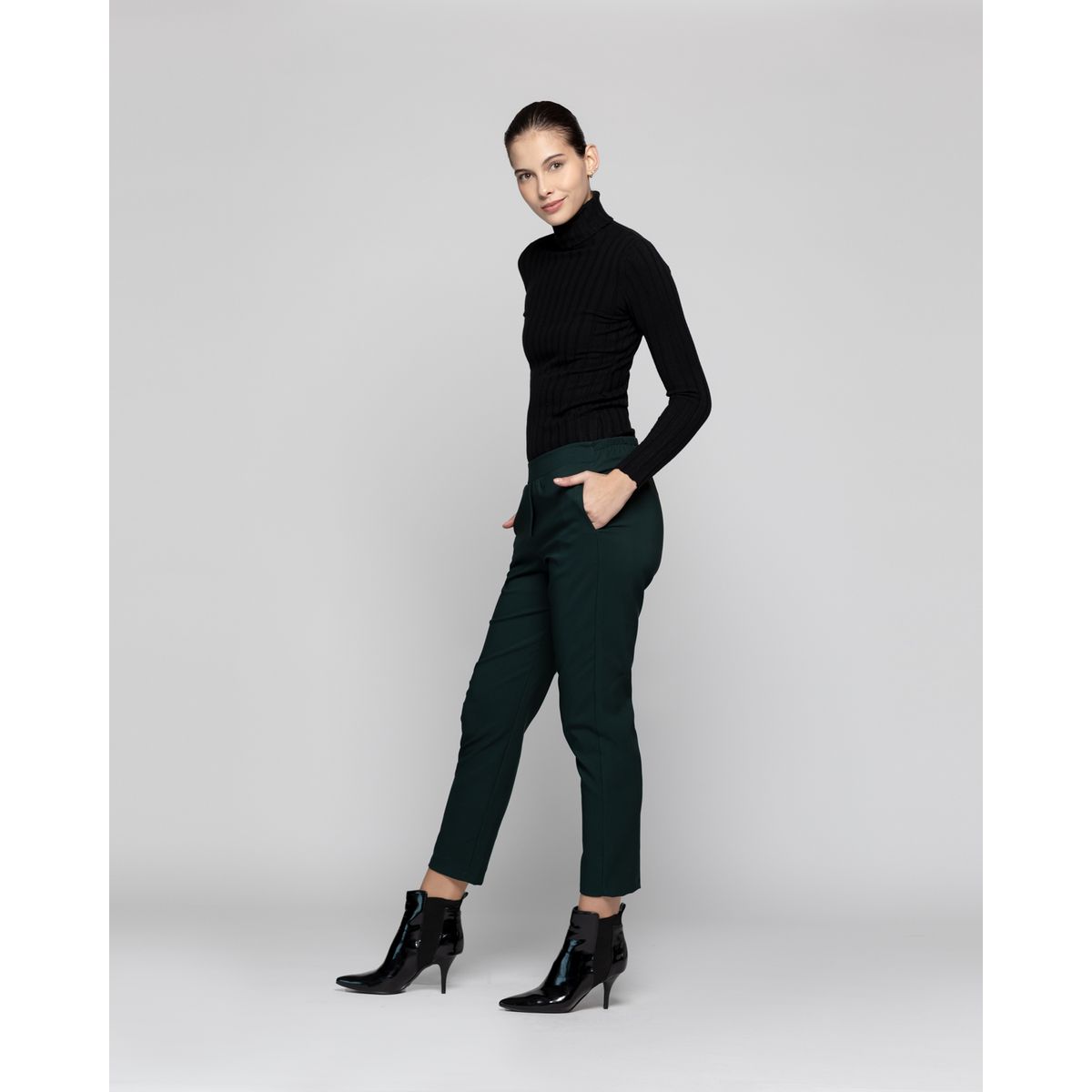 LINEATRE - Pantalón Mujer  Svetlana Verde Lineatre