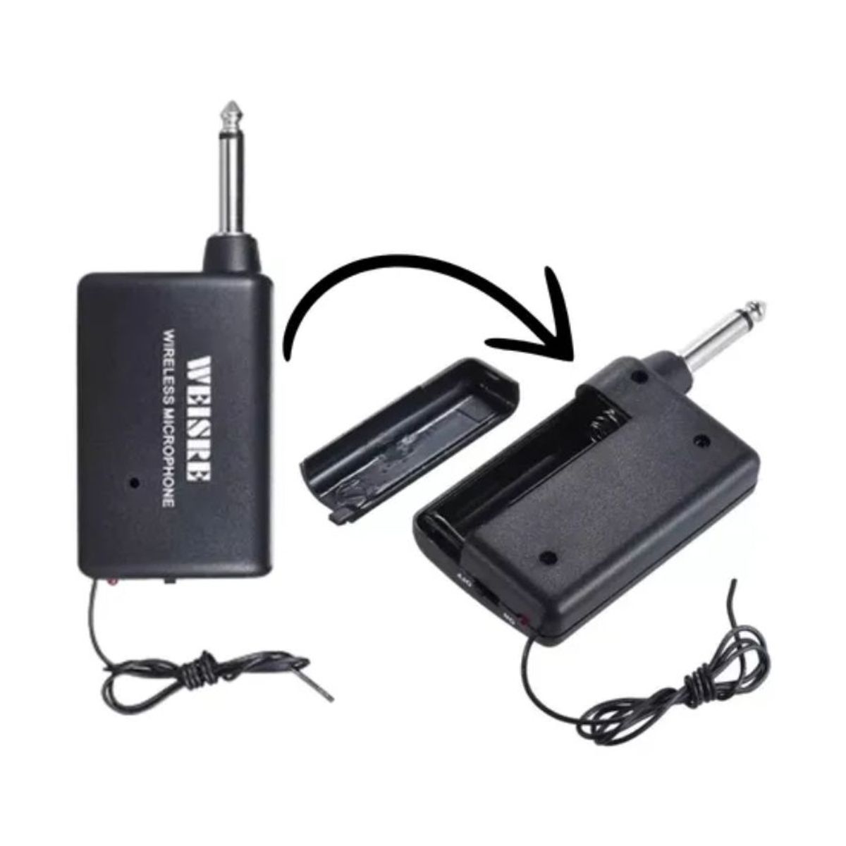 GENERICO - Micrófono Inalámbrico Profesional Weisre DM 3308A Karaoke