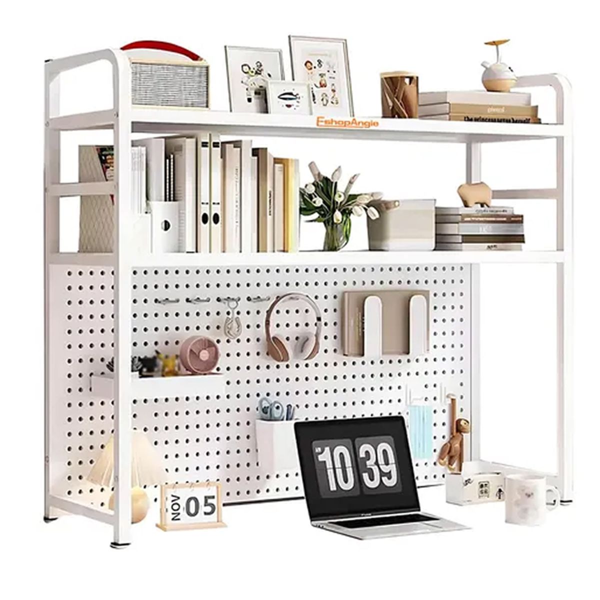 ESHOPANGIE - Rack Estante Organizador De Escritorio 2 Niveles 75x98x20