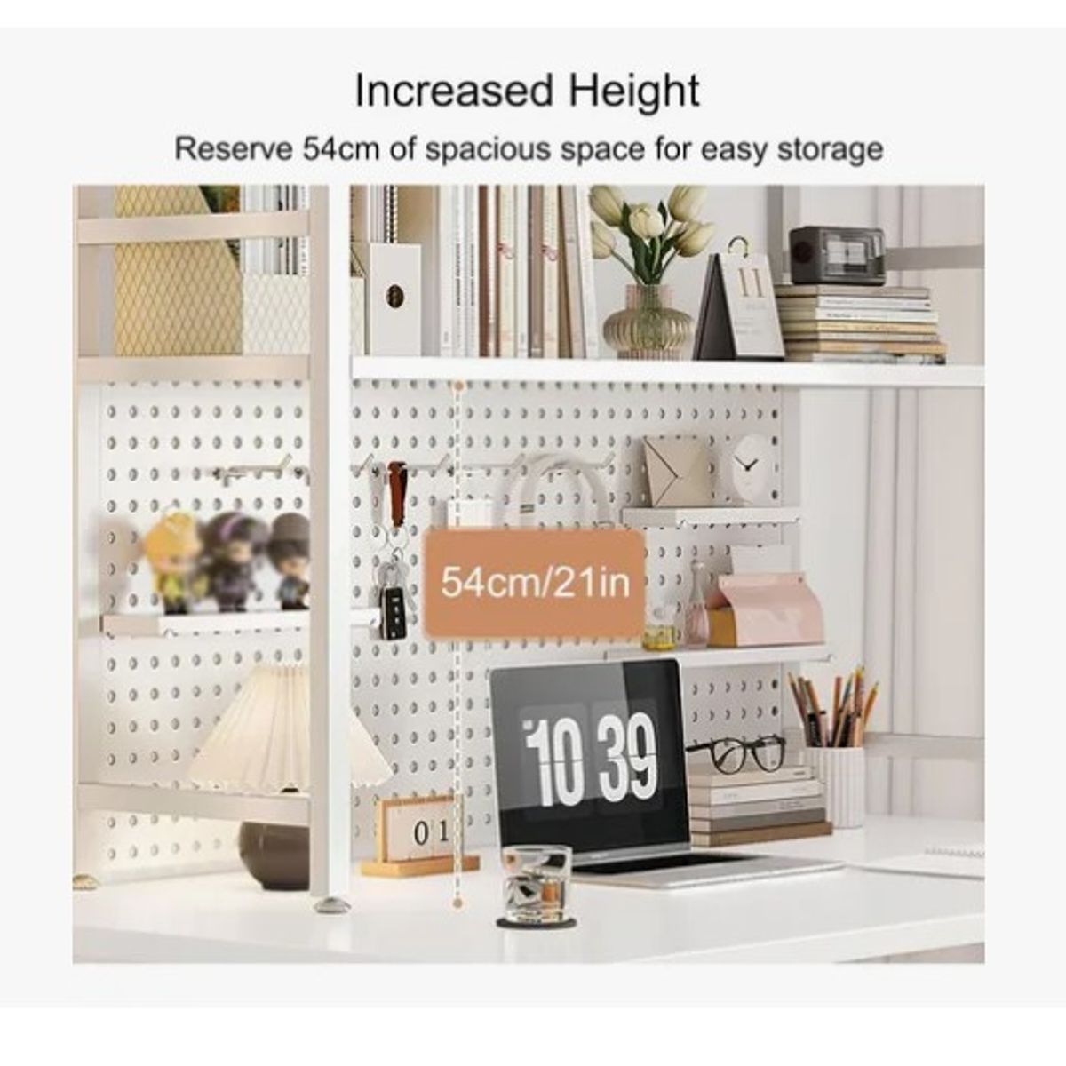 ESHOPANGIE - Rack Estante Organizador De Escritorio 2 Niveles 75x98x20