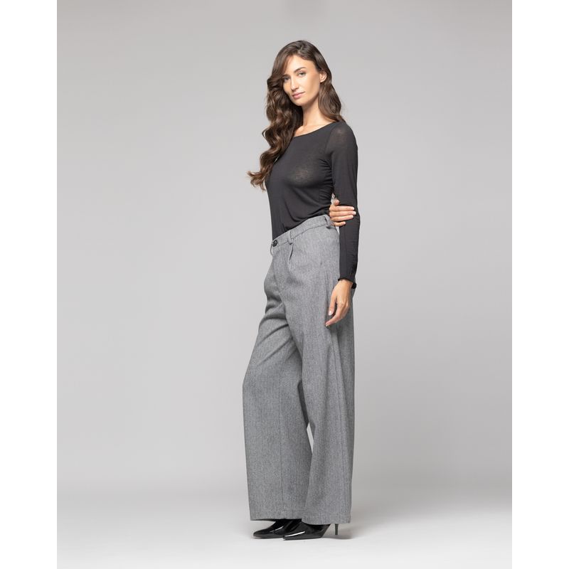 LINEATRE - Pantalón Mujer Arlet Gris Lineatre
