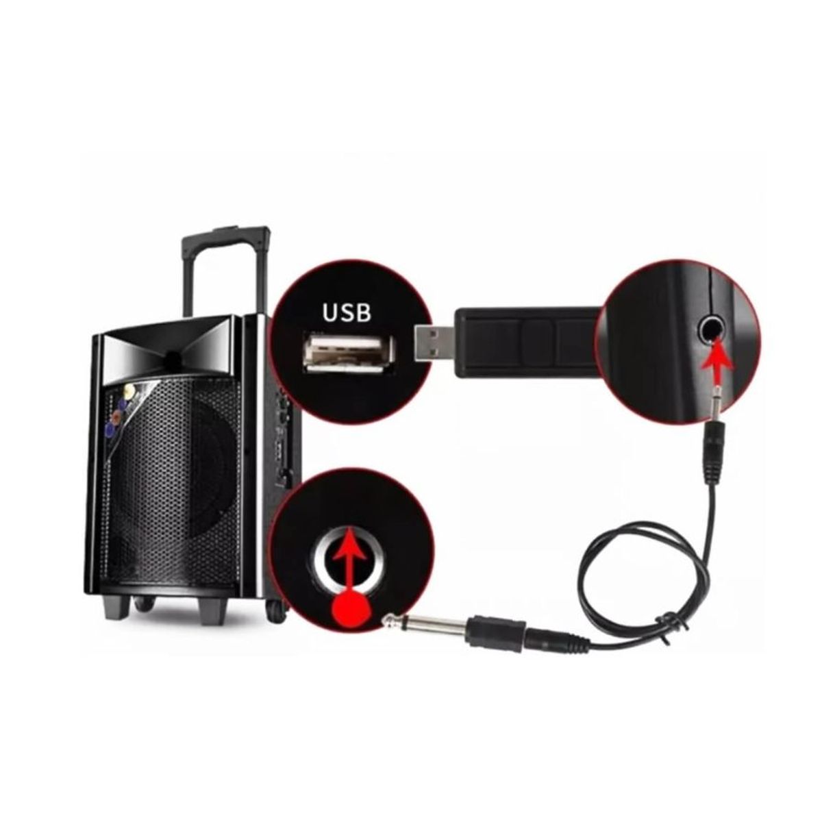 GENERICO - Micrófono Inalámbrico USB CMIK V16