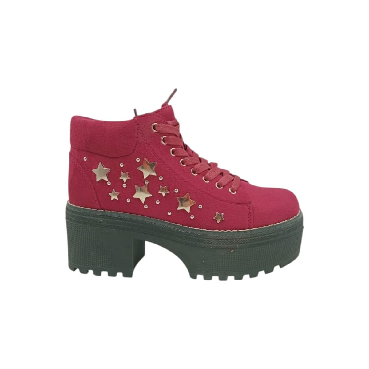 HERIEL - Botín Burdeo Plataforma Tachas Mujer