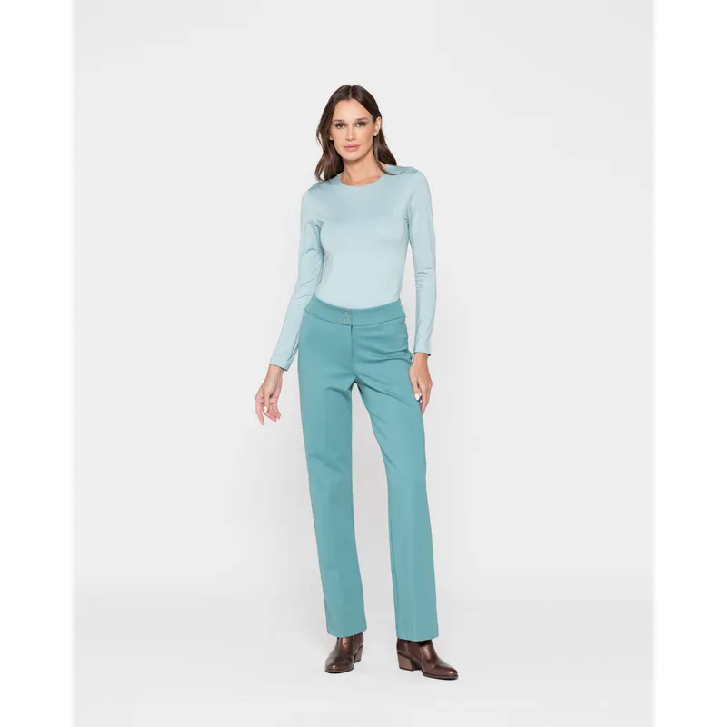 LUDOVICA - Pantalon Mujer Azucena Verde Menta Ludovica