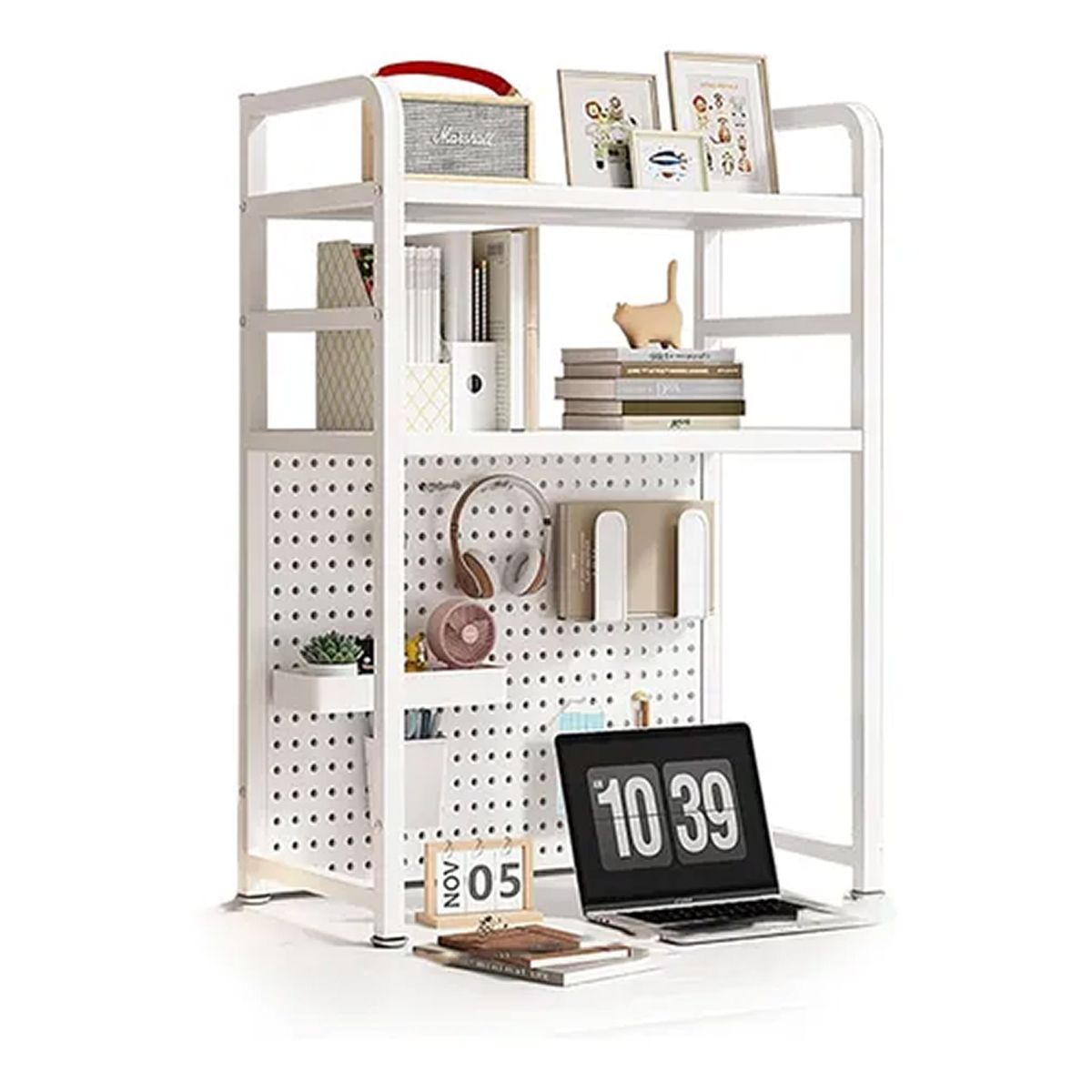 ESHOPANGIE - Rack Estante Organizador De Escritorio 2 Niveles 55x98x20