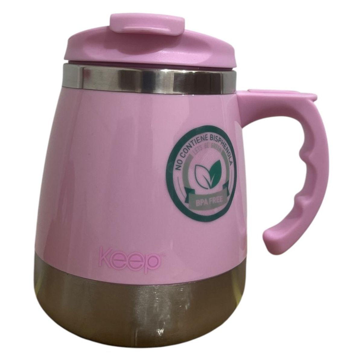 KEEP - TAZA TÉRMICA KEEP INDOOR COLOR  ROSA CLARO 400ML