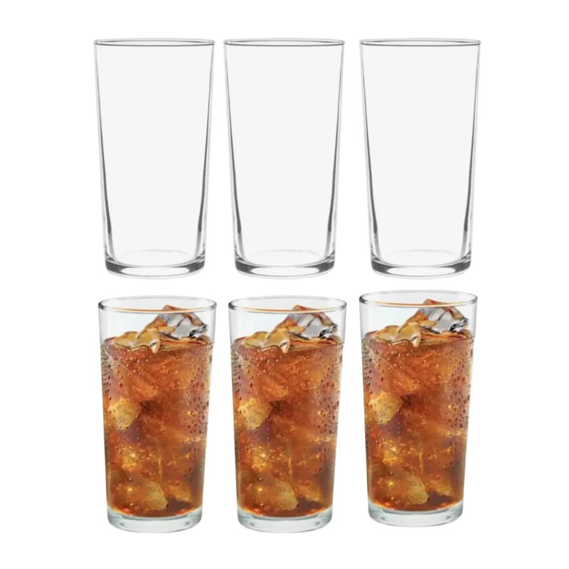 ALLEGRA - Vasos de vidrio Allegra Montecarlo 340 ml (set x6)