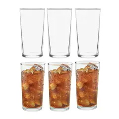 ALLEGRA - Vasos de vidrio Montecarlo 340 ml (set x6)
