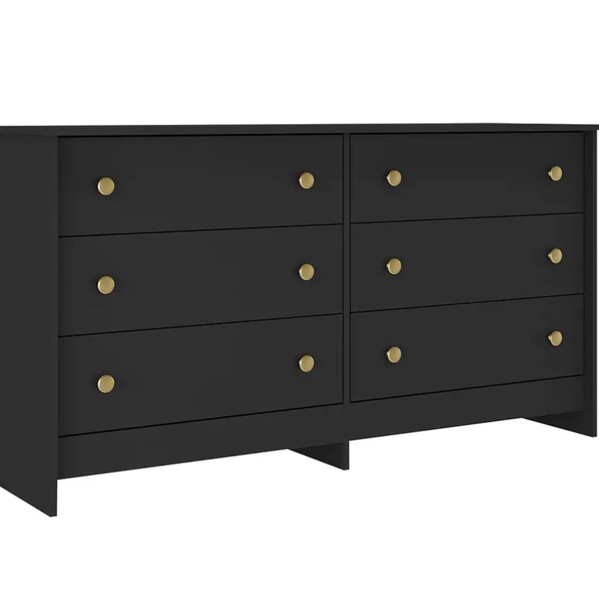 KIDSCOOL - Comoda Duplex 6 Cajones Negro