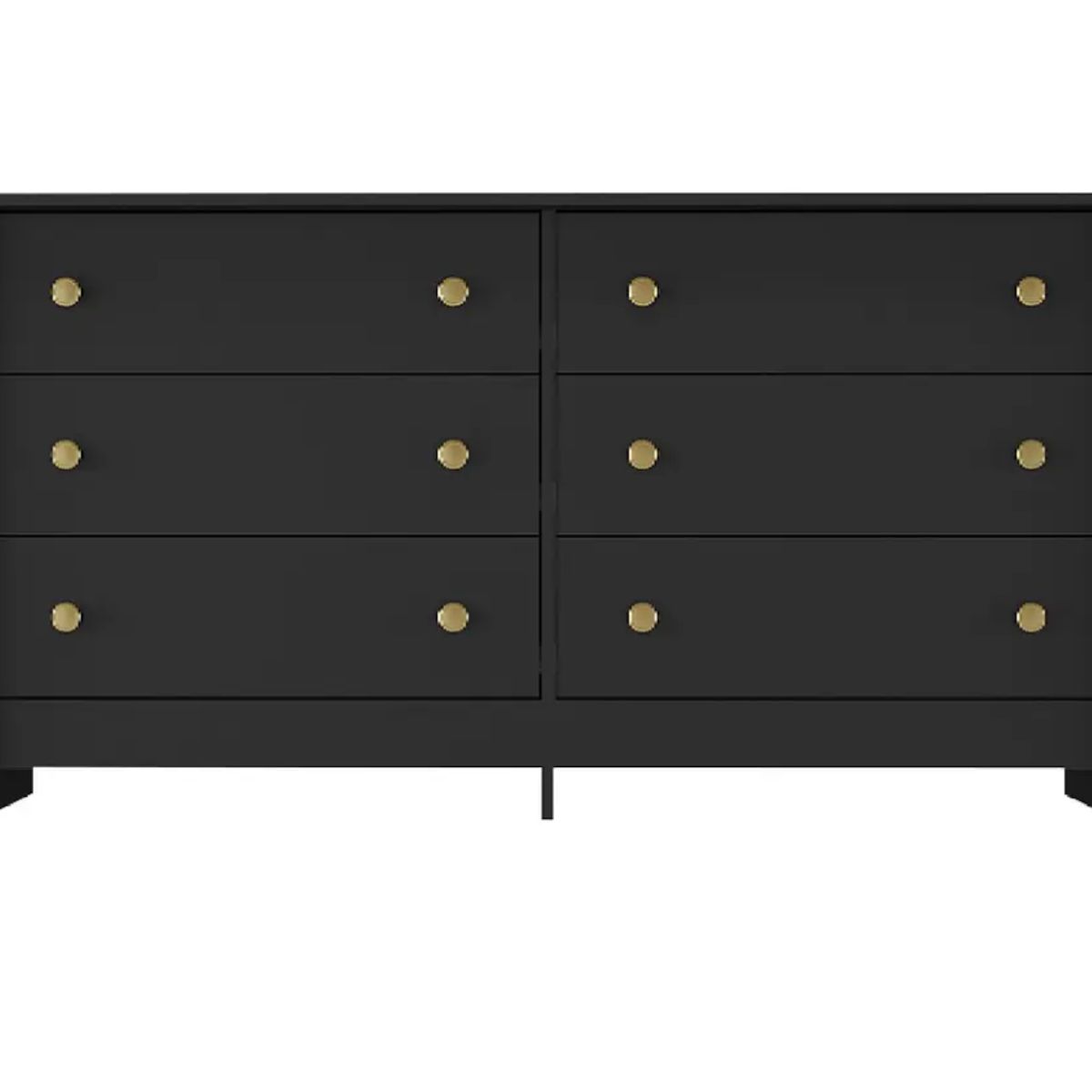 KIDSCOOL - Comoda Duplex 6 Cajones Negro