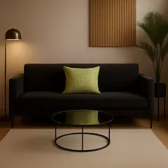 ARMONIA - Funda de cojín vintage café 45x45 diseño elegante hogar 679