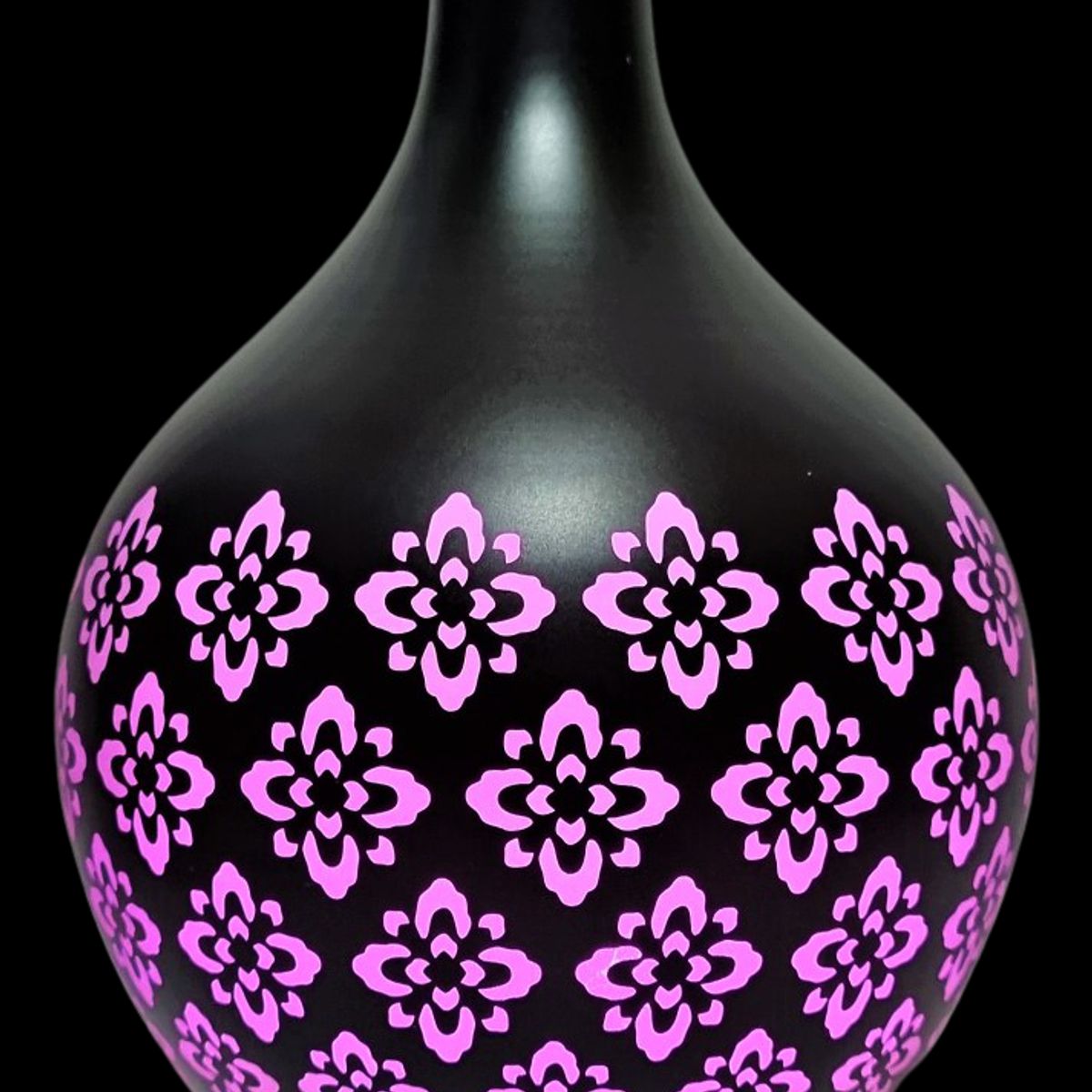 LA CASA DE LOS AROMAS - Humidificador de vidrio negro Punta Flores