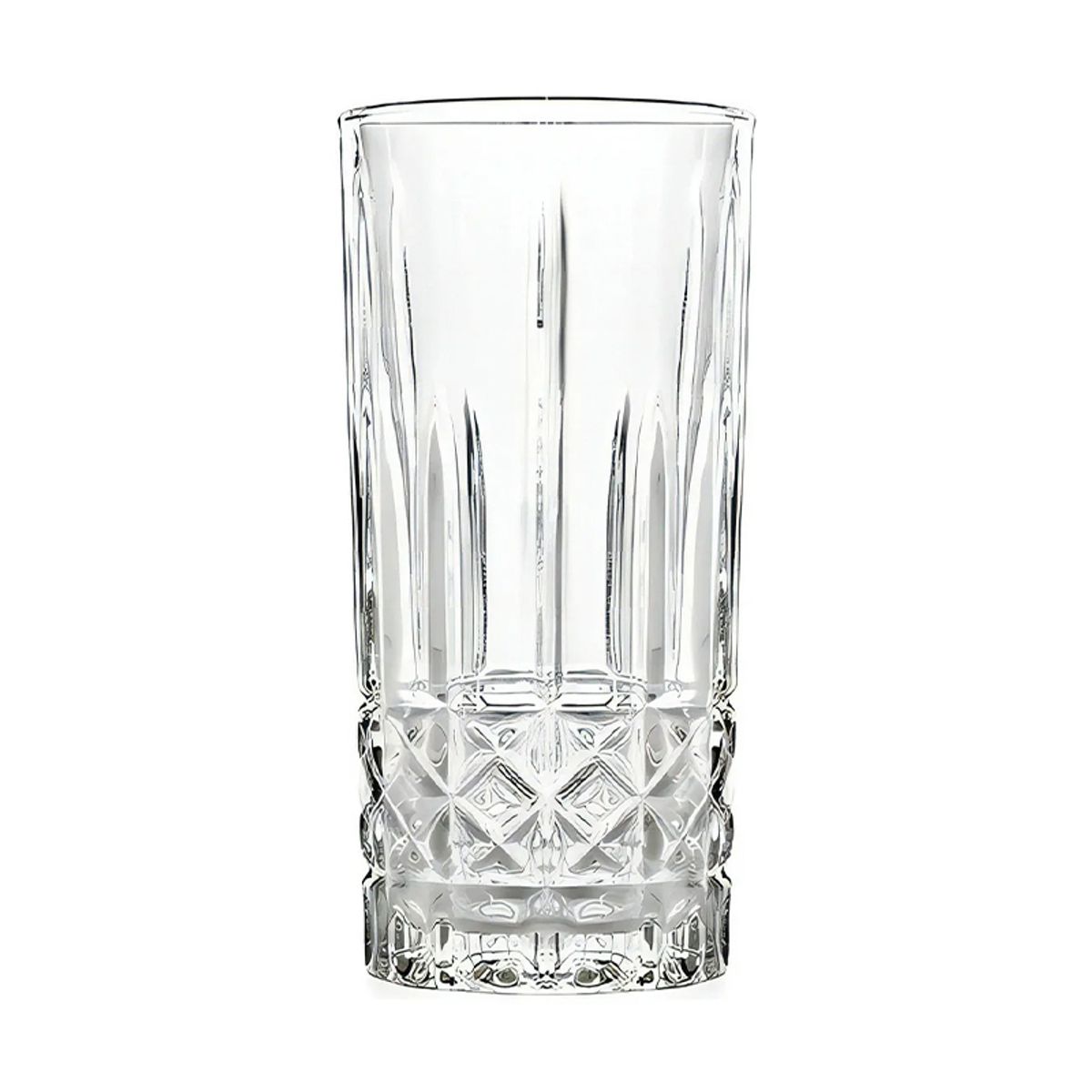 GENERICO - Set de 6 vasos altos tallados