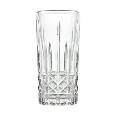 GENERICO - Set de 6 vasos altos tallados