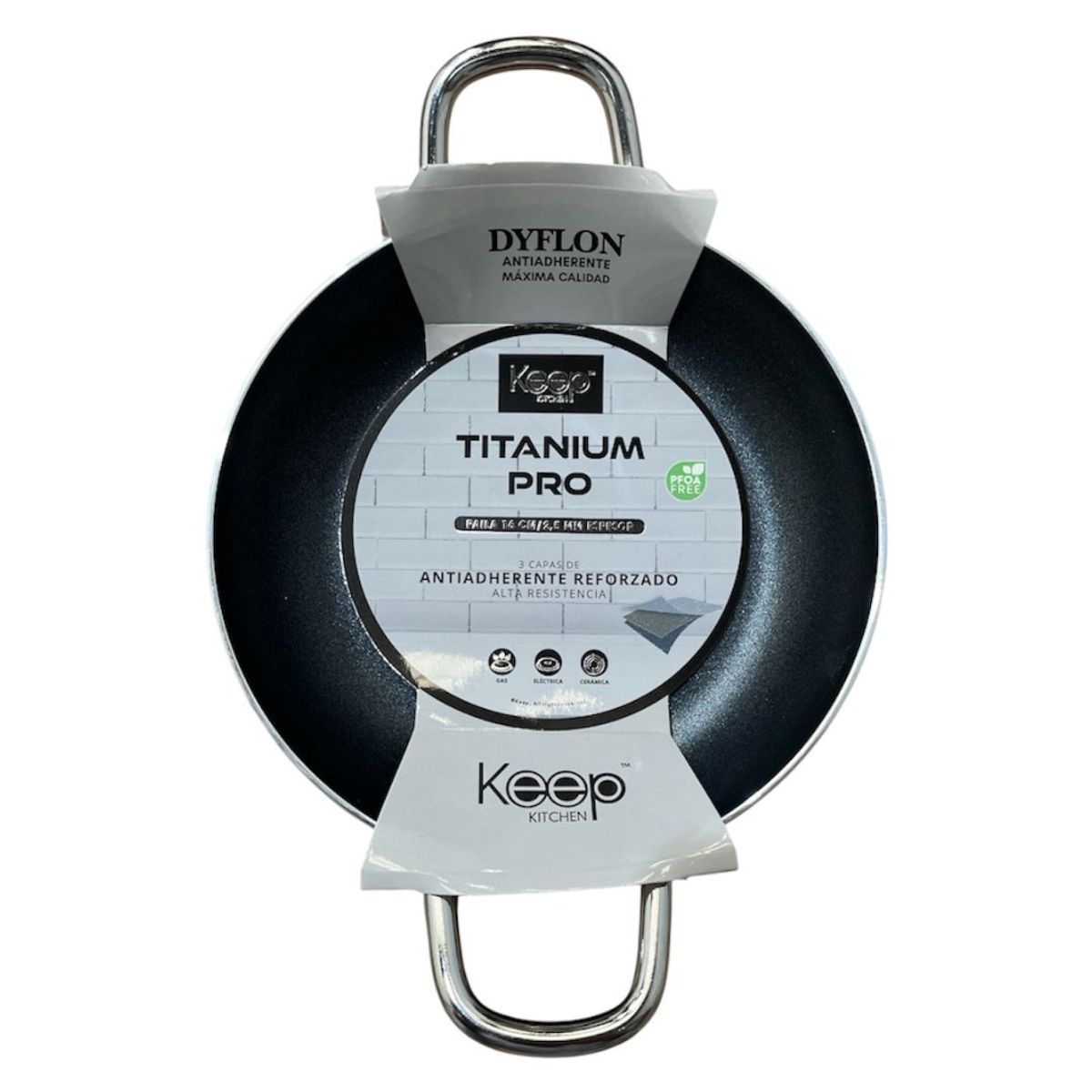 KEEP - Paila 16cm Keep Antiadherente Aluminio Reforzado Color Blanco