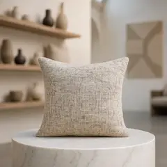 ARMONIA - Funda para cojín gris vintage 45x45 decoración sala 680